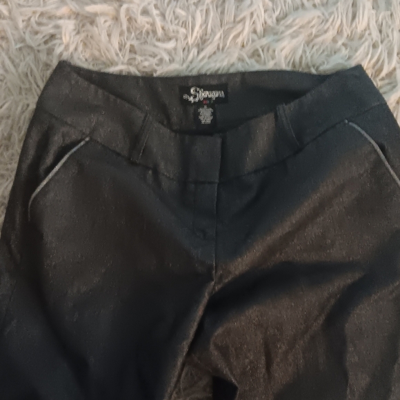 Sharagano Black Dress Pants With Shimmer SZ 12 - Picture 6 of 7